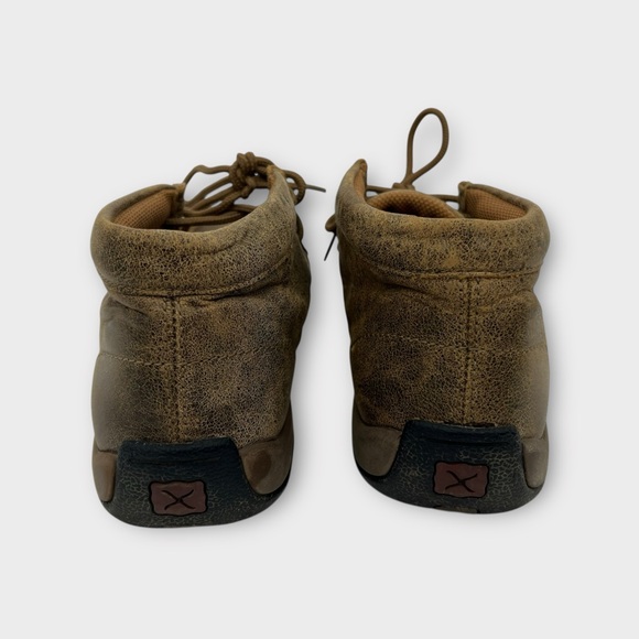 Twisted X Chukka Leather Boots Driving Moccasins Brown Western Women's Size 7 - Picture 5 of 7